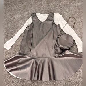 NEW! Metallic Dress & Purse